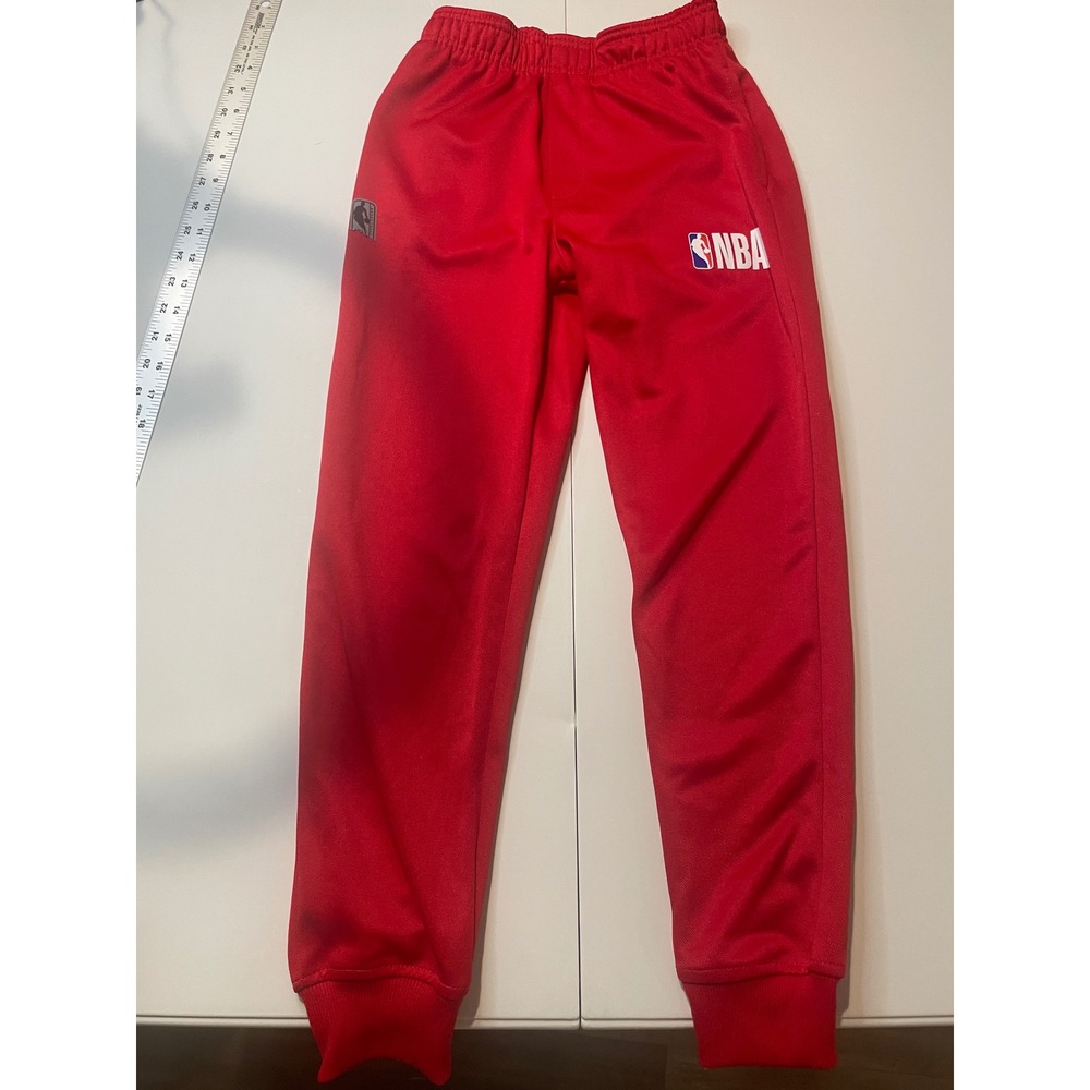 NBA Boys Red Athletic Jogger Pants Basketball Track Sweatpants Size 8 ZFYA853S